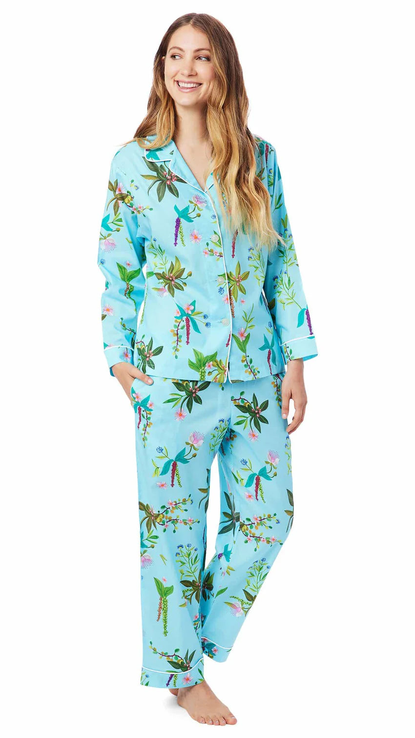 Aurora Flora Voile Capri Pajama Set