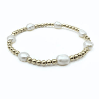 Baroque Patterned Pearl Bracelet