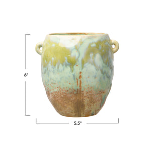 Stoneware Glazed Crock