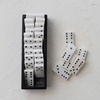 Handmade Alabaster Dominoes