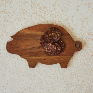 Mango Wood Pig Shaped Cheese Board