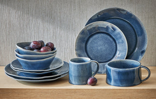 Hudson Dark Blue Dinner Set