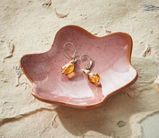 Organic Wave Trinket Dish Small - Pink