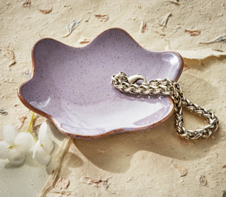 Organic Wave Trinket Dish Large - Lavender