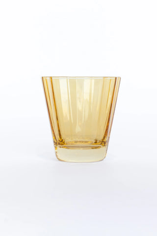 Yellow Estelle Sunday Low Ball Glass