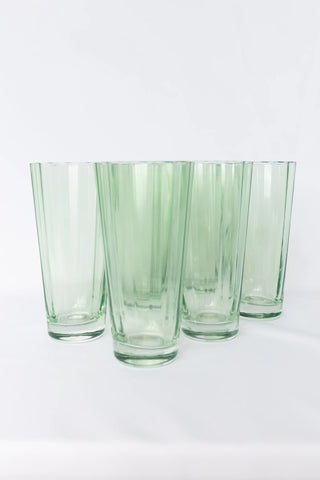 Mint Green Estelle Sunday High Ball Glass