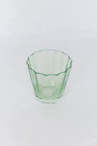 Mint Green Estelle Sunday Low Ball Glass