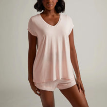 Bamboo V-Neck  Tee - Pink