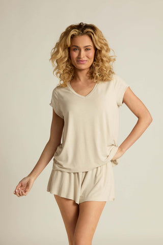 Bamboo Classic V-Neck Short Sleeve Shirt