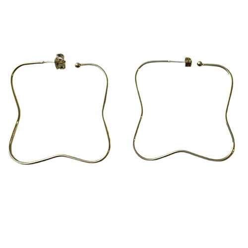 Brushed Wiggle Wiggle Square Hoops