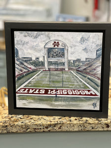 Mississippi State Framed Painting