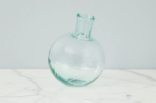 Clear Sphere Bud Vase