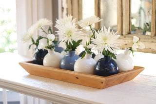 Denim Sphere Bud Vase