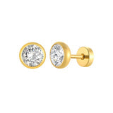 Shay Screwback Studs - Gold
