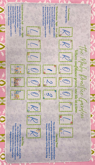 The Mahj Practice Garden - Solo Practice Mahjong Mat