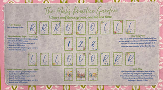 The Mahj Practice Garden - Solo Practice Mahjong Mat