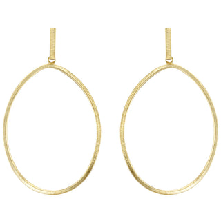 Twisted Oval Hoops