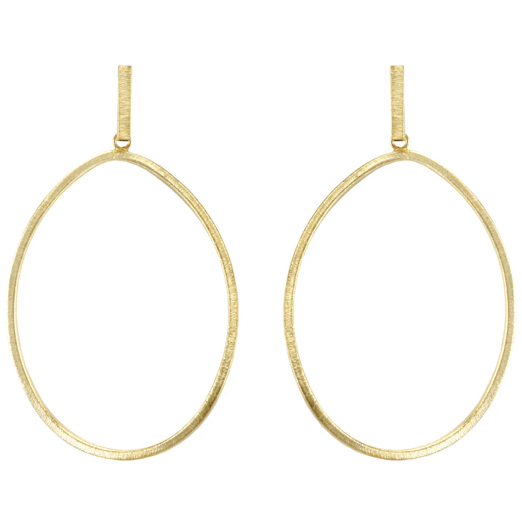 Twisted Oval Hoops