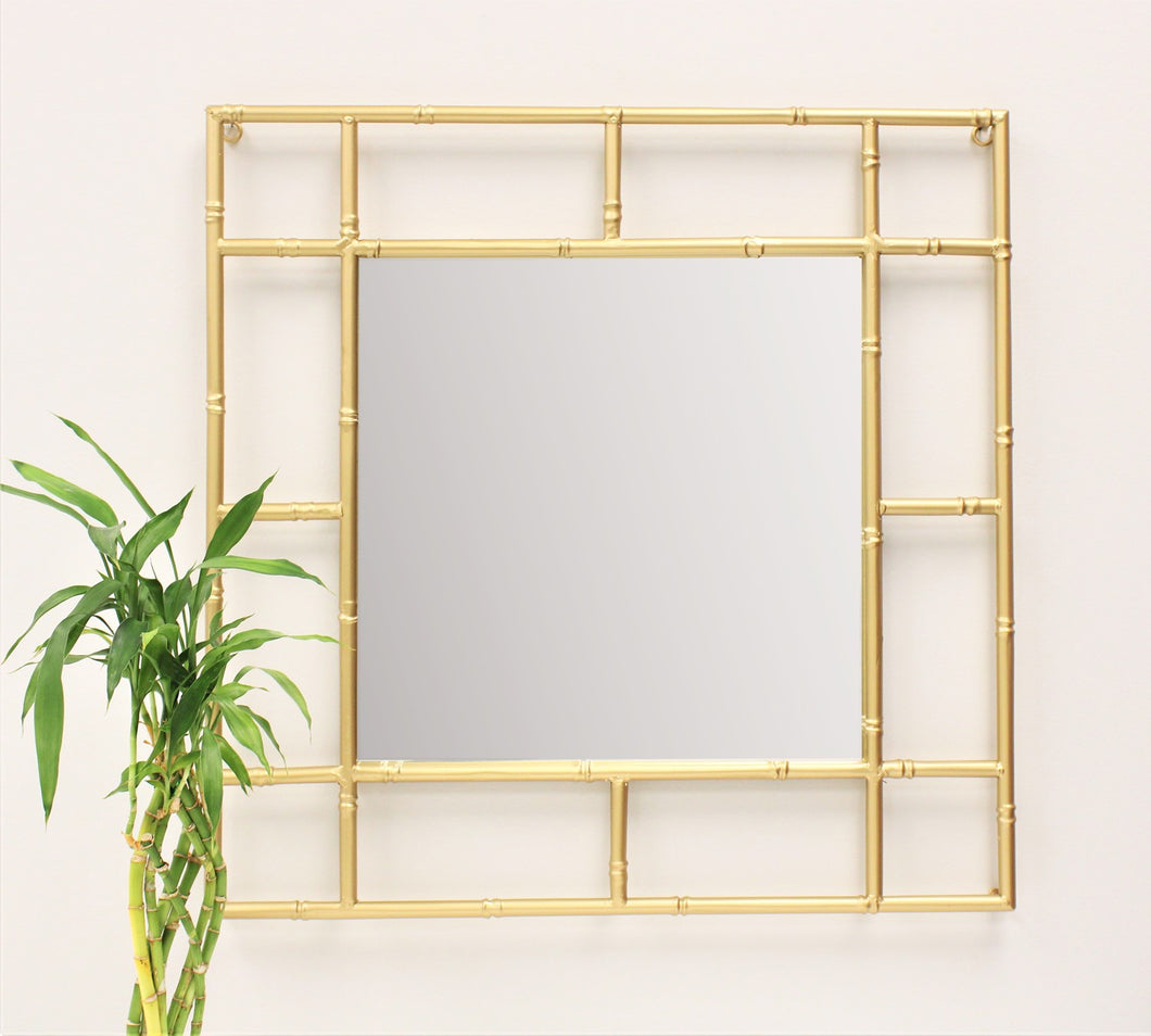 Gold Bamboo Mirror