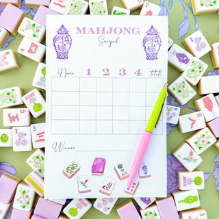 Taylor Palladino Mahjong Scorecard Pad - Taylor Tiles