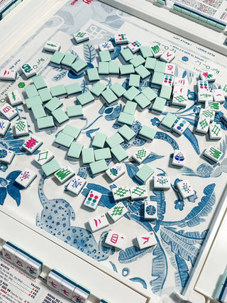 Birdie Green Mahjong Tile Set