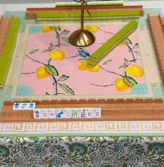 Scalloped Wooden Mahjong Racks