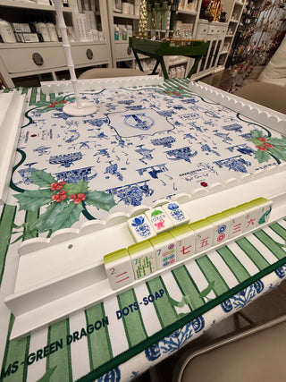 Scalloped Wooden Mahjong Racks