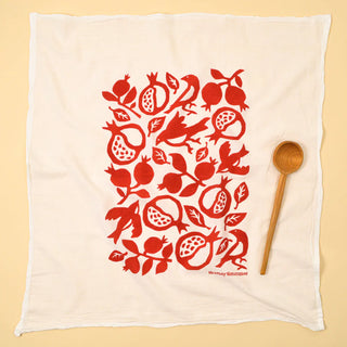 Kei & Molly Red Pomegranate Dishtowel