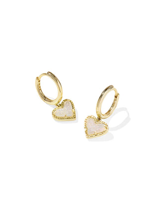 Ari Heart Huggie Earrings