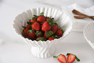 Mascali Bianca Medium Footed Bowl