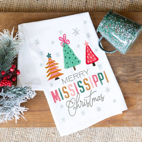 Merry Mississippi Tea Towel