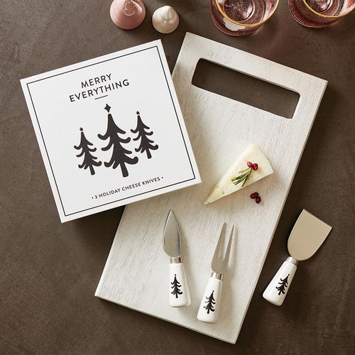 Holiday Cheese Knives Set