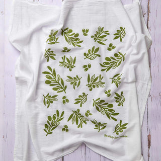 Kei & Molly Green Olives Dishtowel