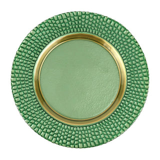 Pelli Glass Green Charger by VIETRI