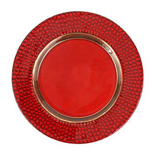 Pelli Glass Red Charger by VIETRI