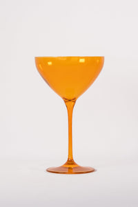 Butterscotch Estelle Colored Martini Glass