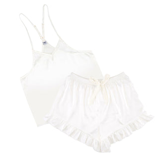 Cami and Ruffled Velvet Short PJ Set