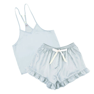Cami and Ruffled Velvet Short PJ Set