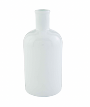 White Bottleneck Vase