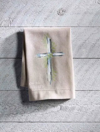 Cross Painted Hand Towel