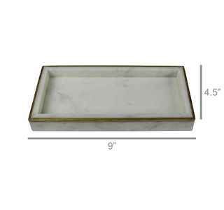 Marble & Brass Loren Tray