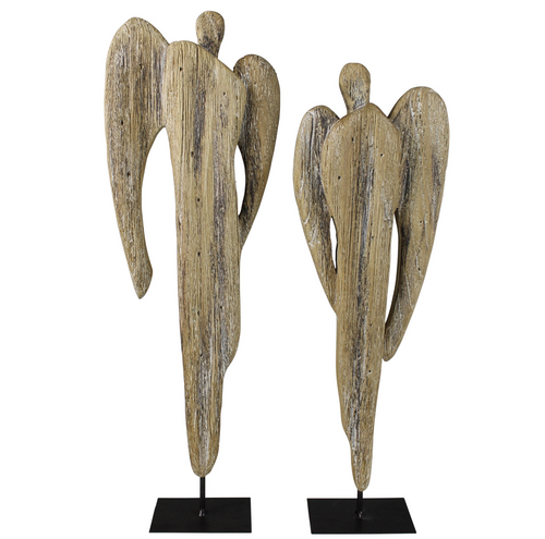 Large Wood Angels