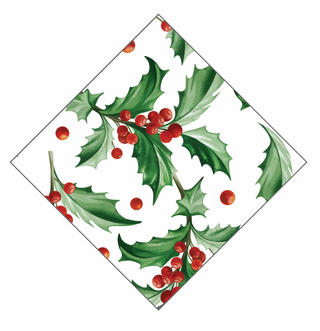 Holly Paper Cocktail Napkins