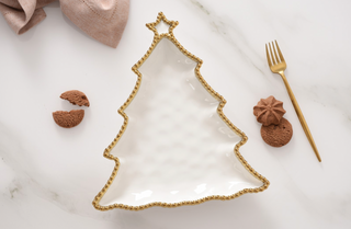 Salerno Christmas Tree Platter