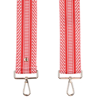 Red & White Mix Purse Strap