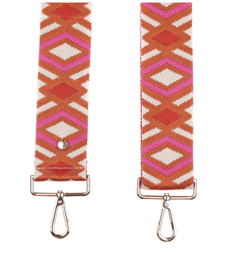 Punch Pink Diamond Purse Strap