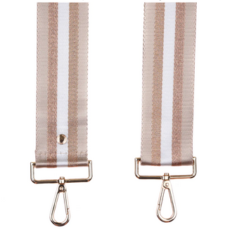 Beige Metallic Purse Strap