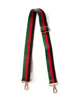 Red/Green/Black Purse Strap