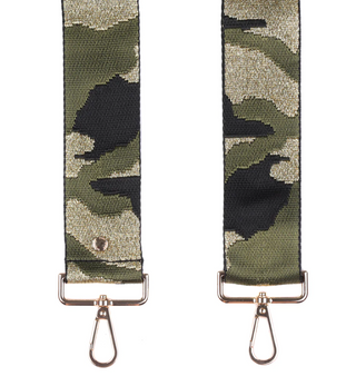 Khaki & Gold Camouflage Purse Strap