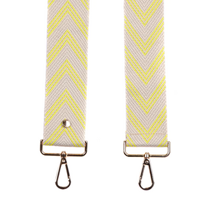 Yellow Chevron Purse Strap